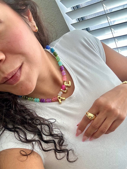 Necklace Rainbow Letters