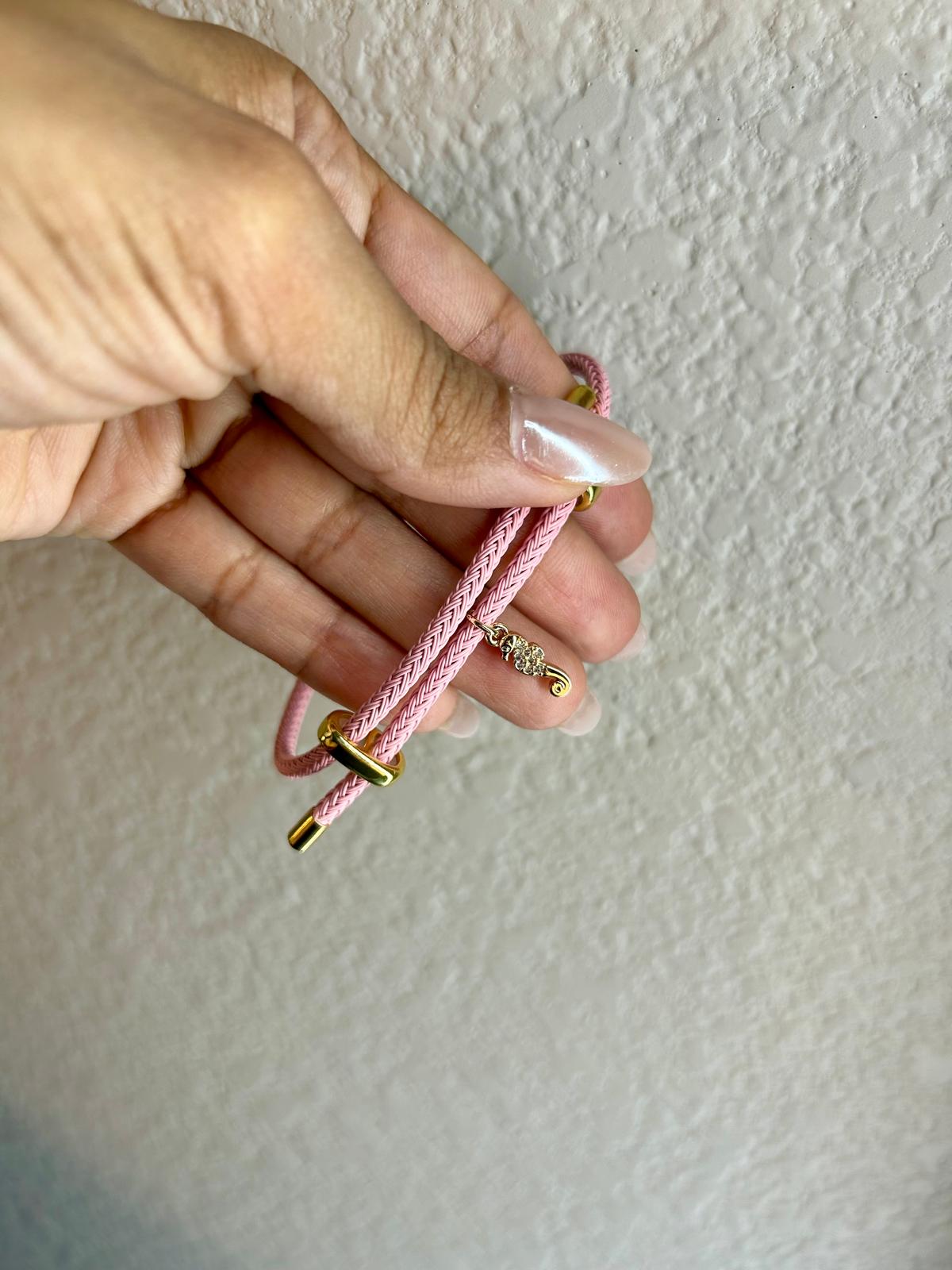 Adjustable Bracelet with Central Charm