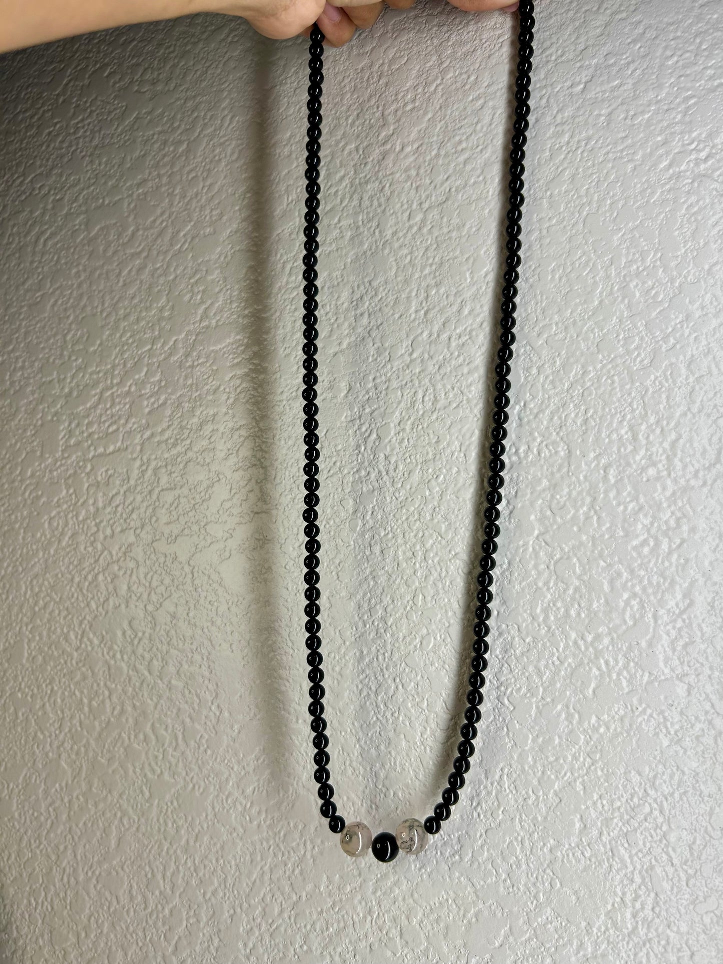 Long Black Necklace