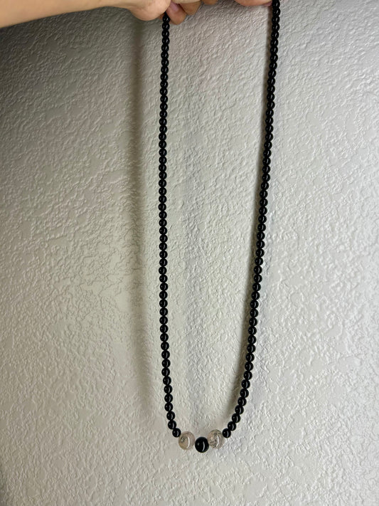 Long Black Necklace