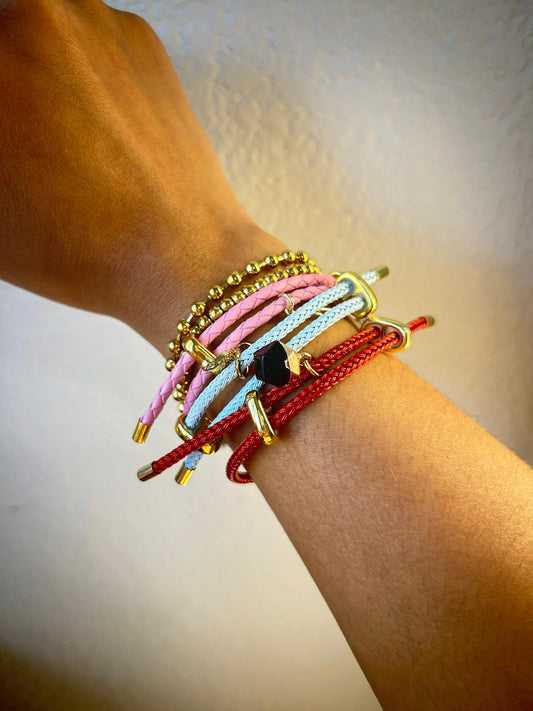 Adjustable Bracelet with Central Charm